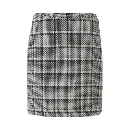 Comma COMMA Rok taupe / grijs / zwart