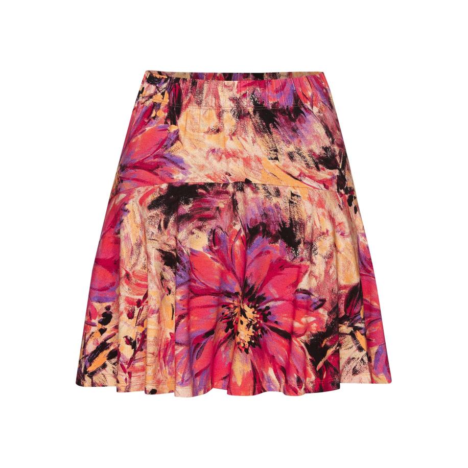 Lascana LASCANA Rok oranje / pink / poederroze / zwart -