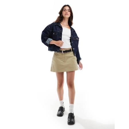 Abercrombie & Fitch Elegant chino-rokje in olijfgroen