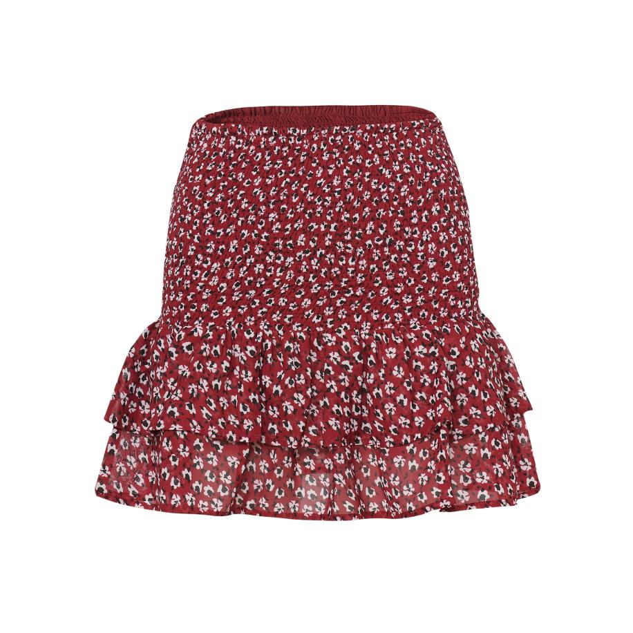 KOROSHI Rok rood / zwart / wit Rood