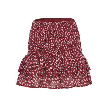 KOROSHI Rok rood / zwart / wit