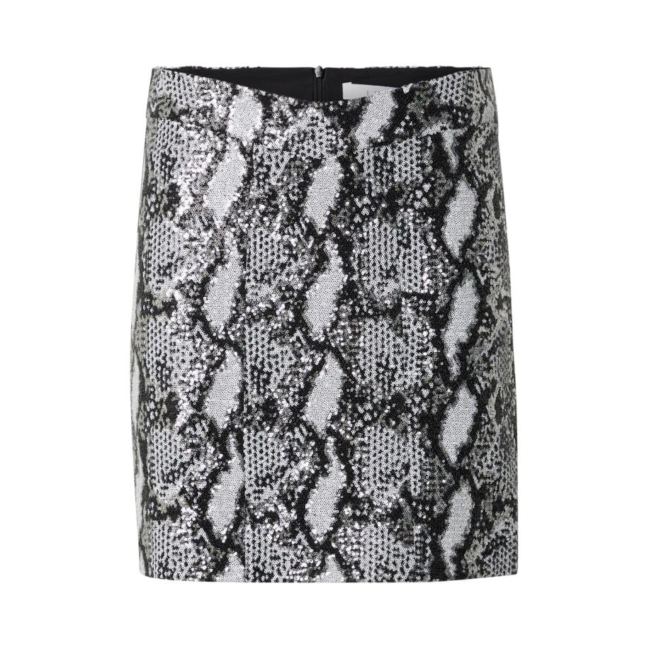 IRO IRO Rok zwart / zilver / offwhite -