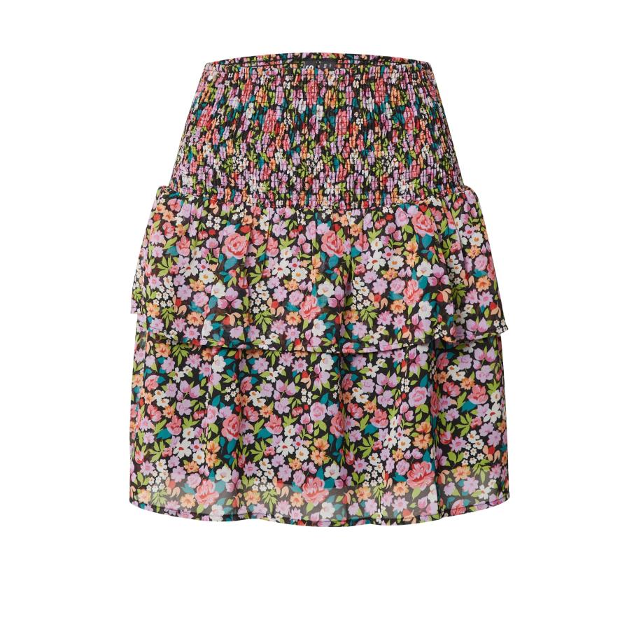 Pieces PIECES Rok LEON lichtgroen / oranje / rosa / zwart -