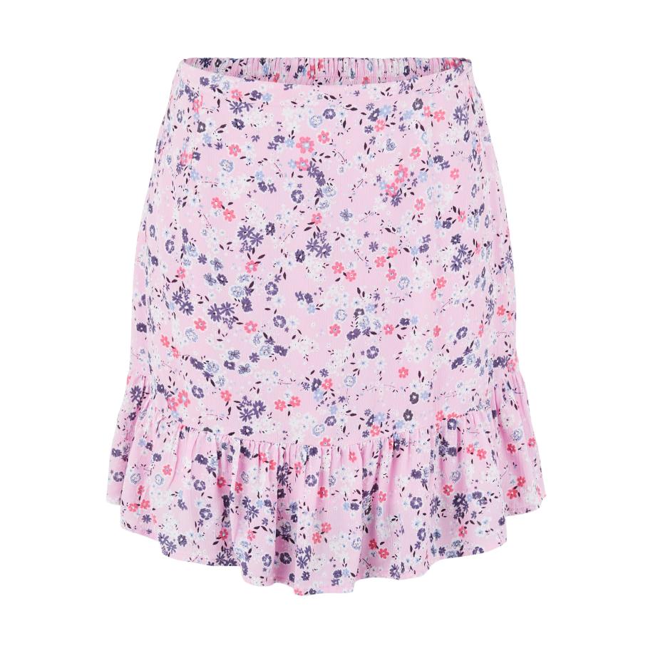 Pieces PIECES Rok Gertrude lichtblauw / pastellila / donkerlila / wit -