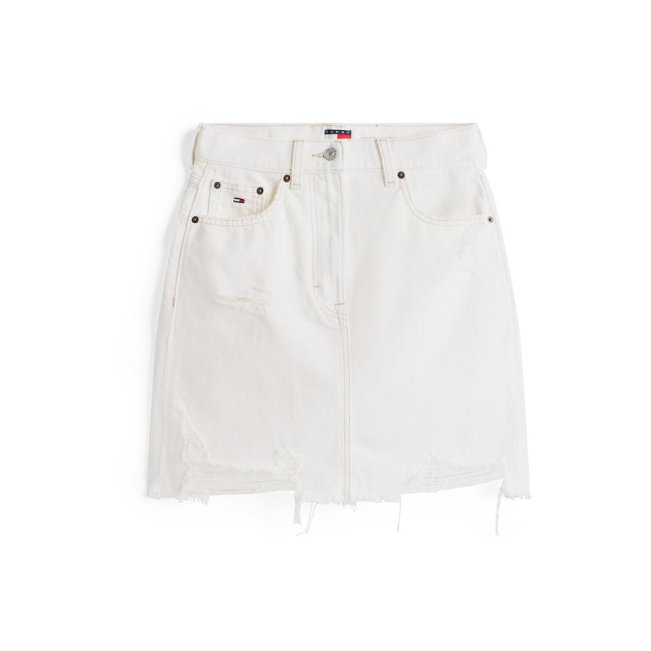 Tommy Jeans Tommy Jeans Rok white denim -