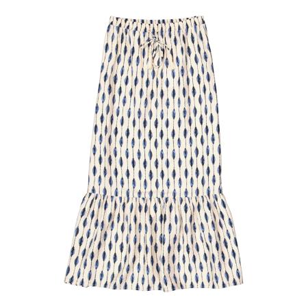 Garcia GARCIA Rok crème / nachtblauw / saffier