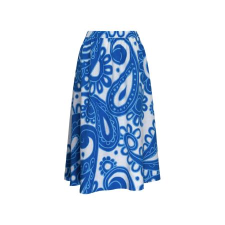 Seidensticker SEIDENSTICKER Rok Schwarze Rose blauw / wit