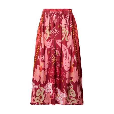 miss goodlife miss goodlife Rok Free Spirit geel / rosa / donkerrood / wit