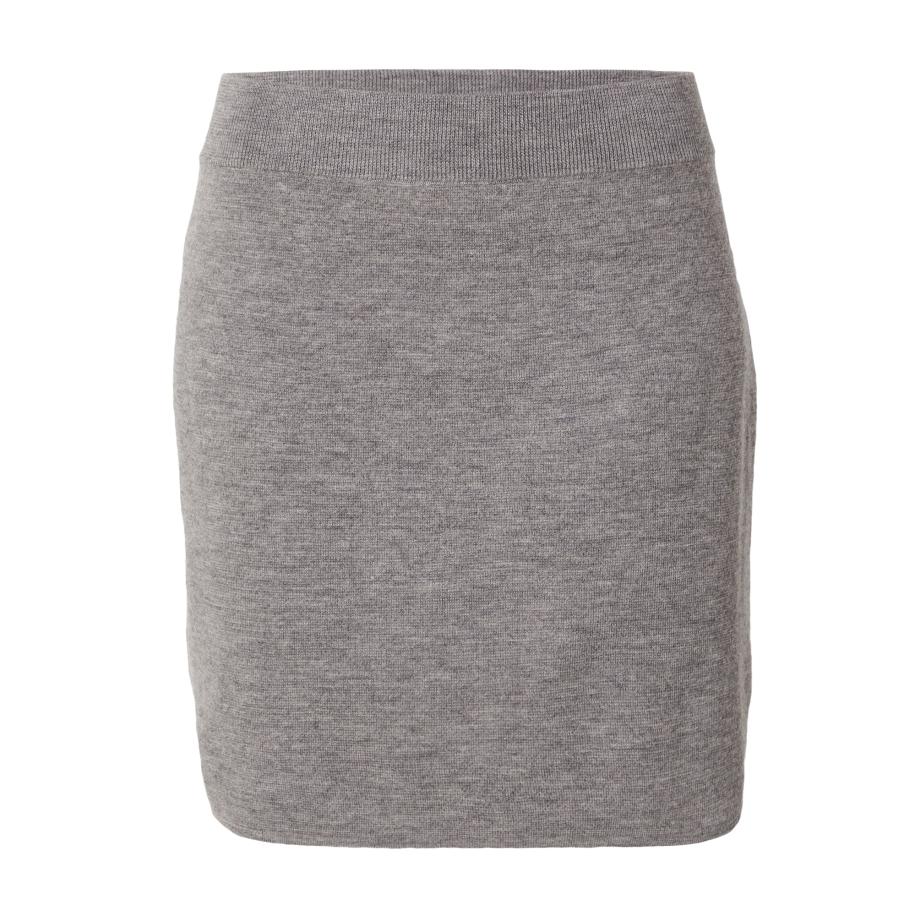 Lindex Lindex Rok Celia grijs gemêleerd -