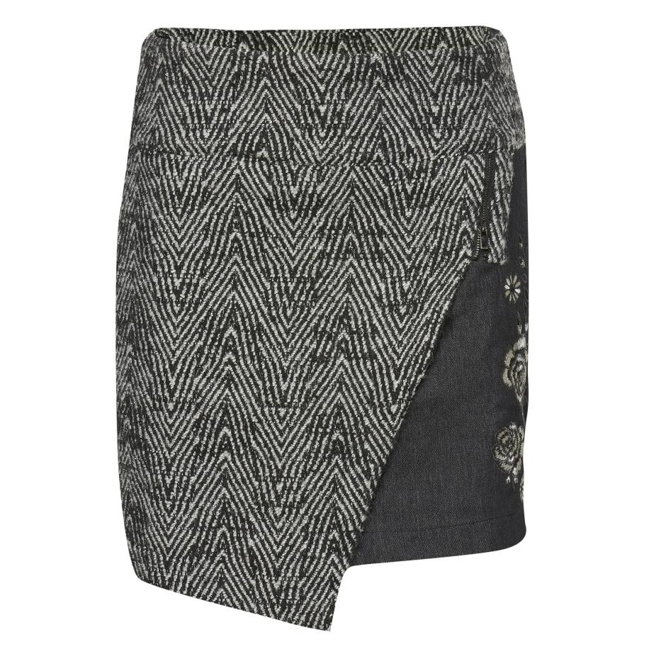 KOROSHI KOROSHI Rok zwart / wit -