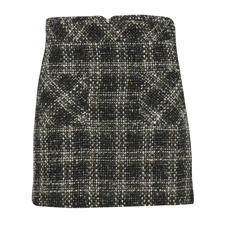 KOROSHI KOROSHI Rok camel / zwart / natuurwit -