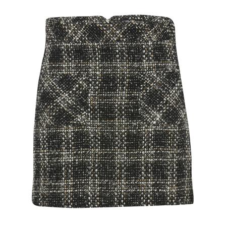 KOROSHI KOROSHI Rok camel / zwart / natuurwit