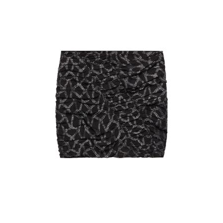Mango MANGO Rok zwart / offwhite