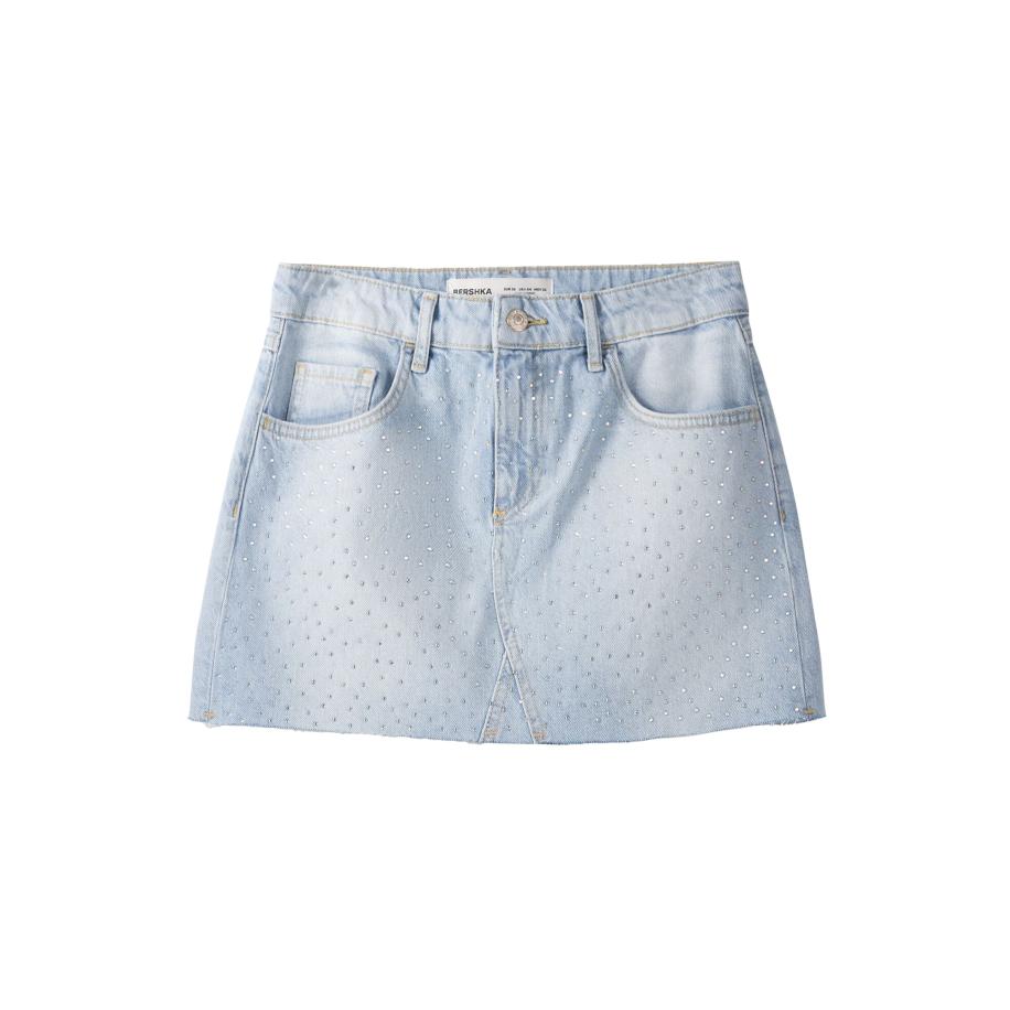 Bershka Bershka Rok lichtblauw -