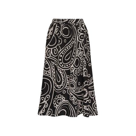 Seidensticker SEIDENSTICKER Rok Schwarze Rose zwart / wit