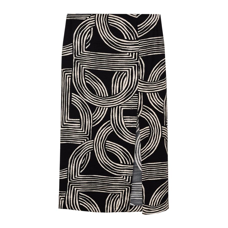 Mango MANGO Rok Hawai zwart / wit -