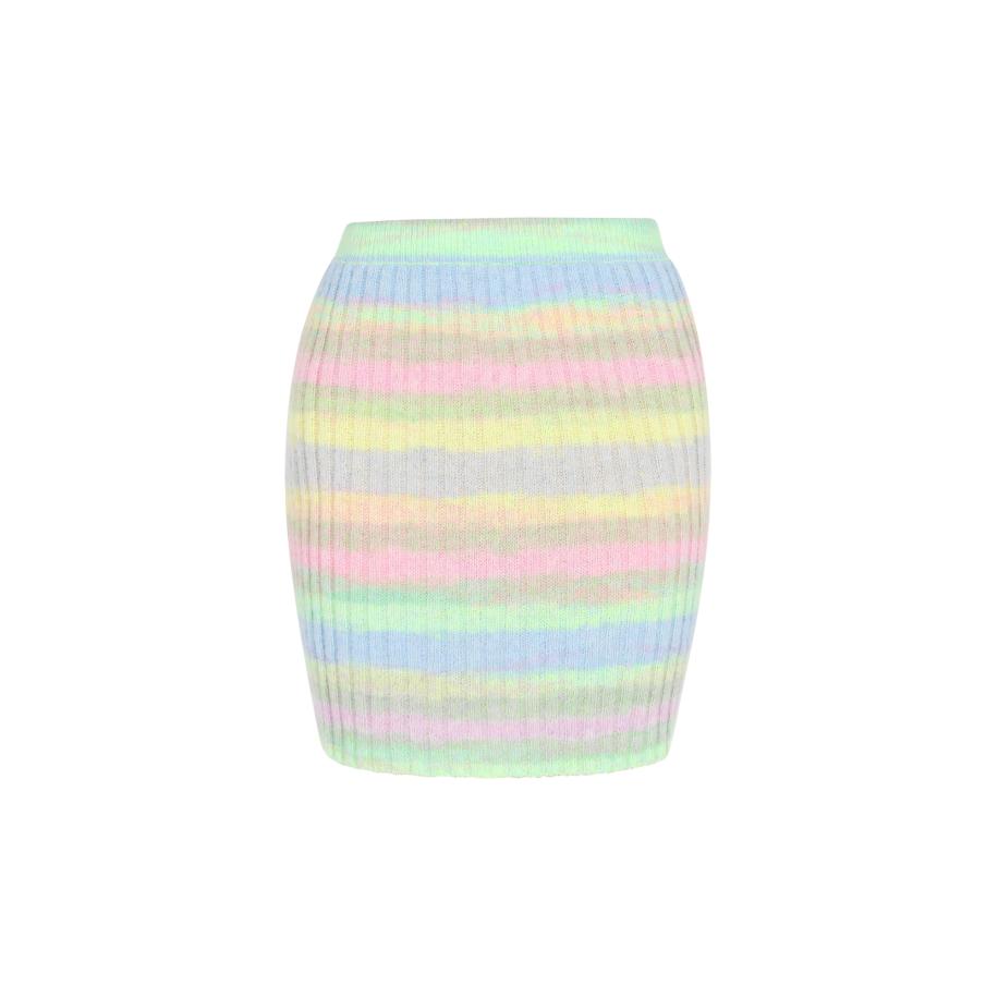 MYMO Rok blauw / geel / groen / limoen Multicolor