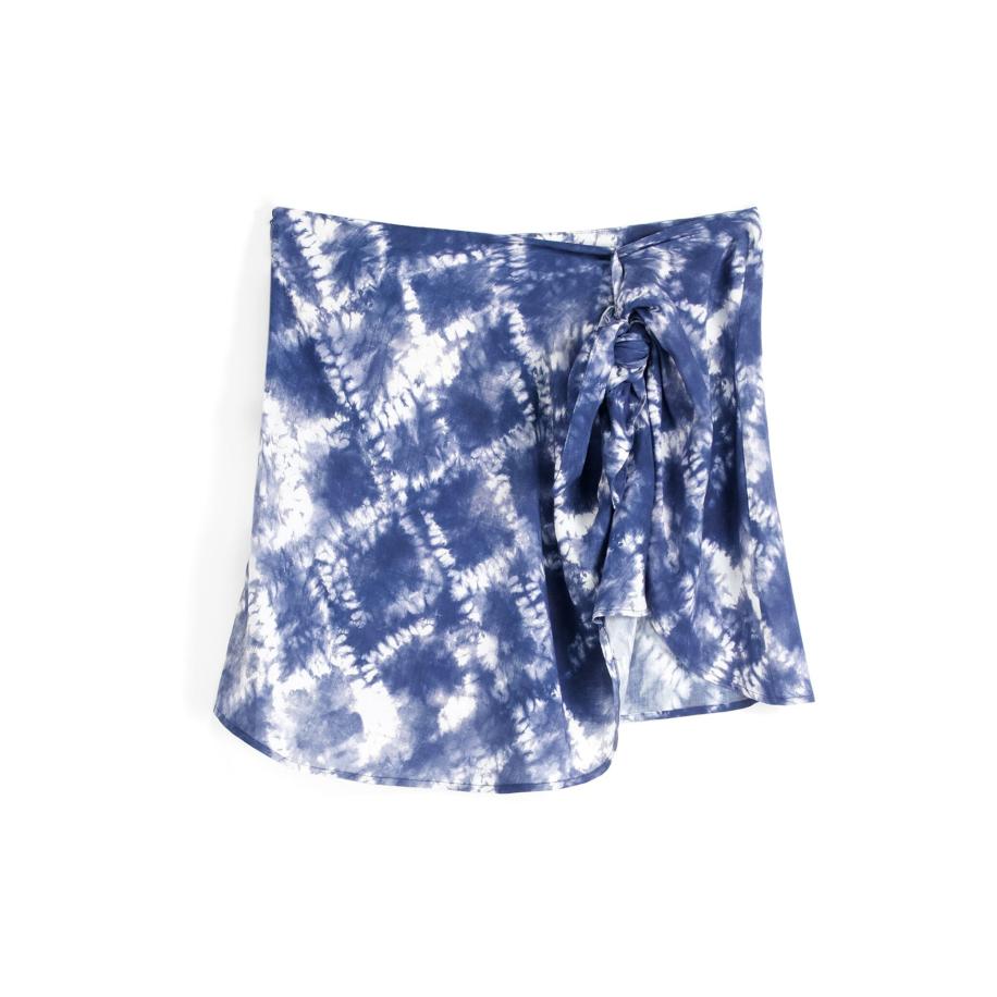 Bershka Bershka Rok blauw / wit -