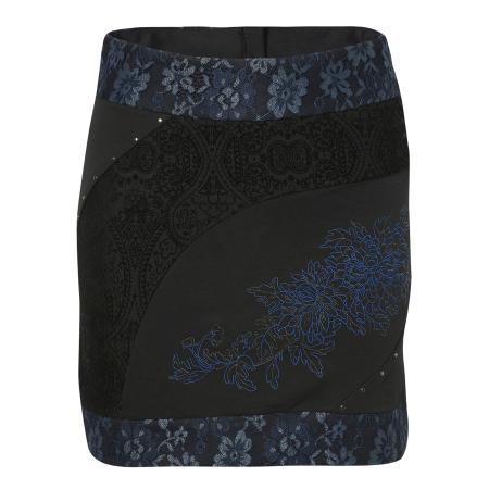 KOROSHI KOROSHI Rok donkerblauw / zwart