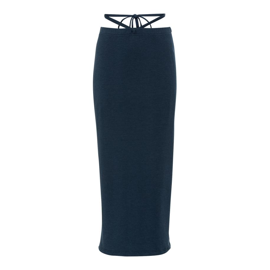 Lascana LSCN by LASCANA Rok donkerblauw -