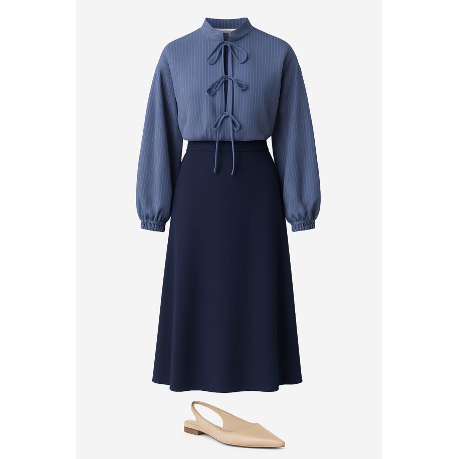 Touche Prive Touche Prive Rok marine / donkerblauw -