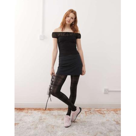 COLLUSION Micro rokje met A-lijn in zwart