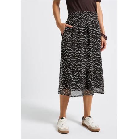 Street One Gedessineerde chiffon rok