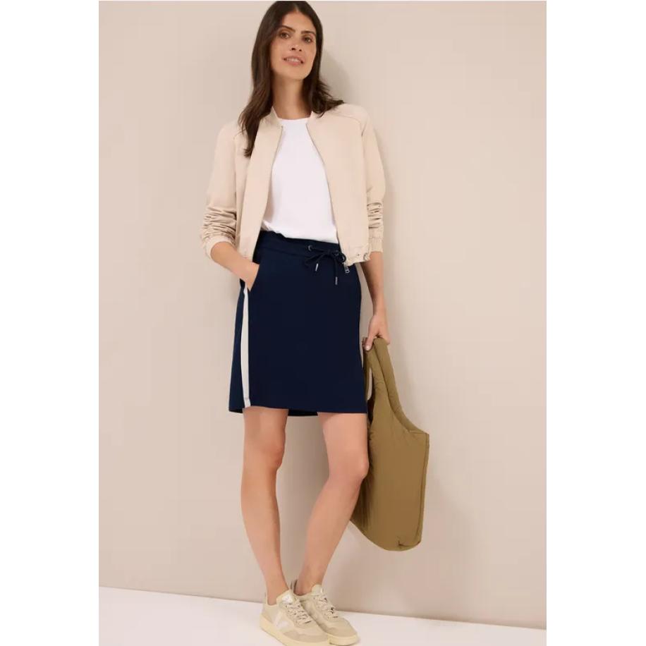 CECIL Gallon gestreepte joggingrok Blauw
