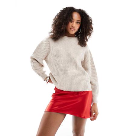 Miss Selfridge Schuingesneden satijnen mini-rok met strik in rood