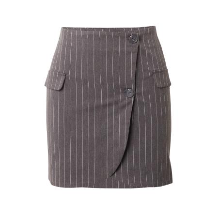 Monki Monki Rok taupe / wit