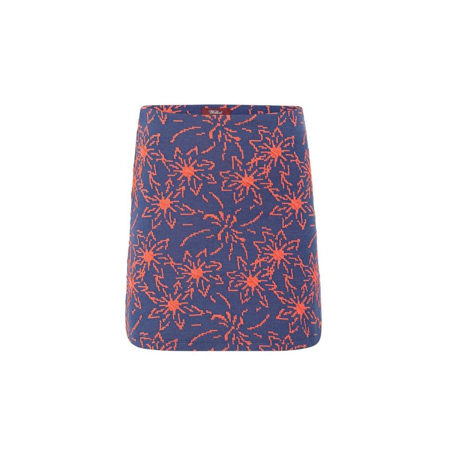 Williot Williot Rok indigo / zalm roze -