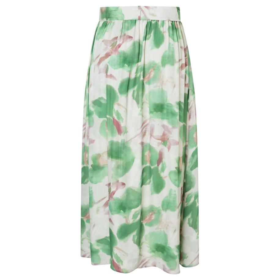 More & More MORE & MORE Rok donkerbeige / groen / lila / wit -