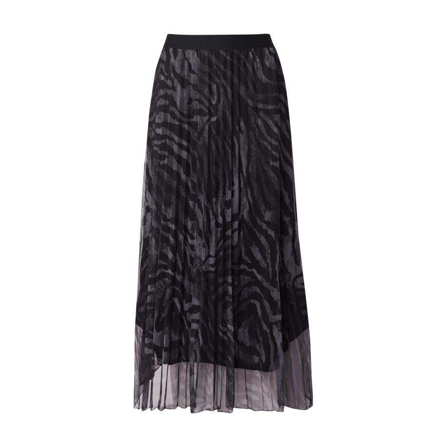 Herrlicher Herrlicher Rok Miena antraciet / zwart -