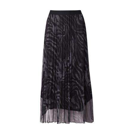 Herrlicher Herrlicher Rok Miena antraciet / zwart