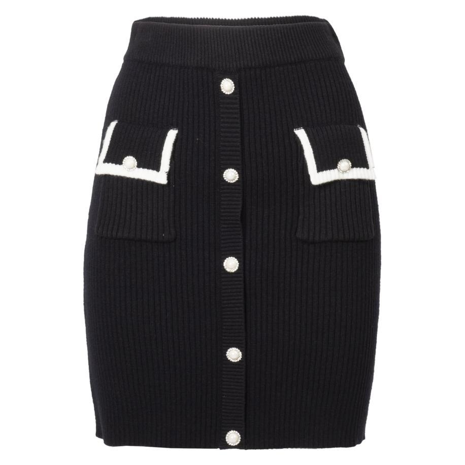 Influencer Influencer Rok zwart / offwhite -