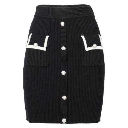 Influencer Influencer Rok zwart / offwhite