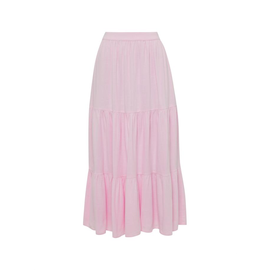 Tussah Rok DALTON lichtroze Roze