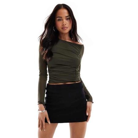 Bershka Elegant rokje in zwart