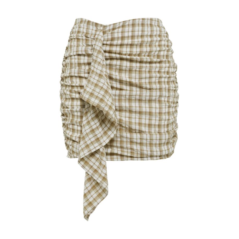 St MRLO Rok GATHER beige / bruin Multicolor