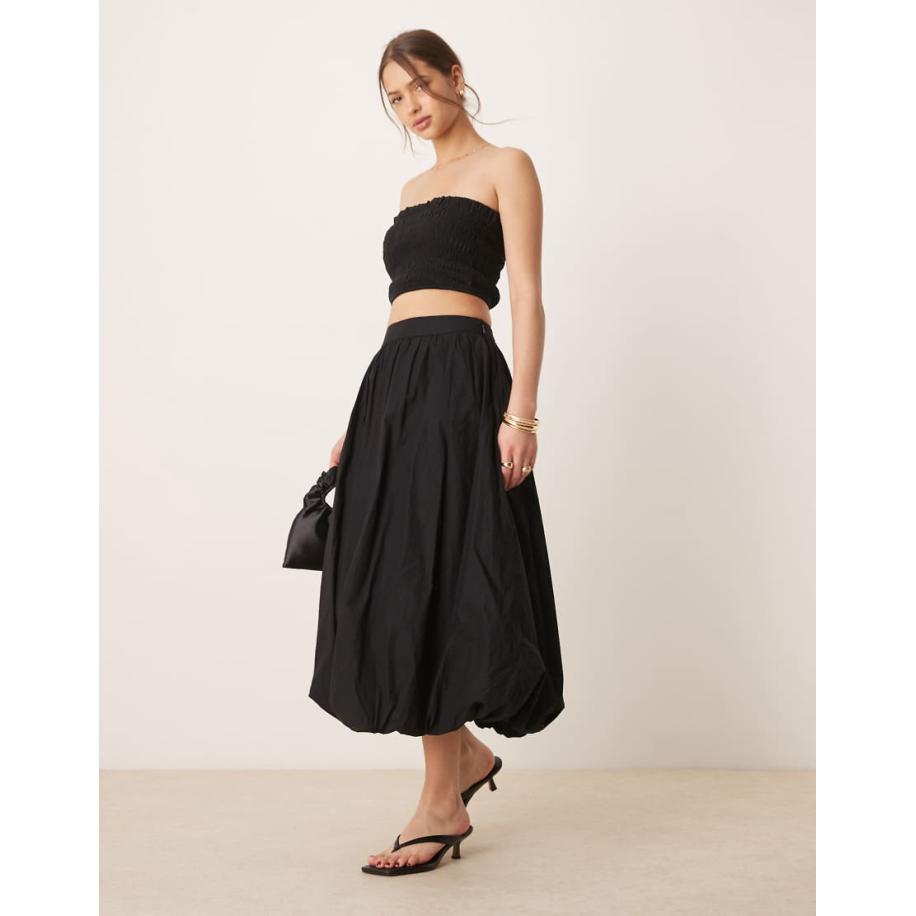 Nobody's Child Marni Midaxi rok met bolle zoom in zwart Zwart