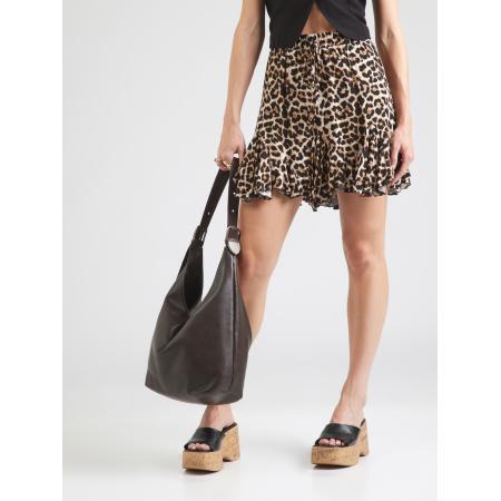 Hailys Hailys Rok Le44lia crème / karamel / zwart