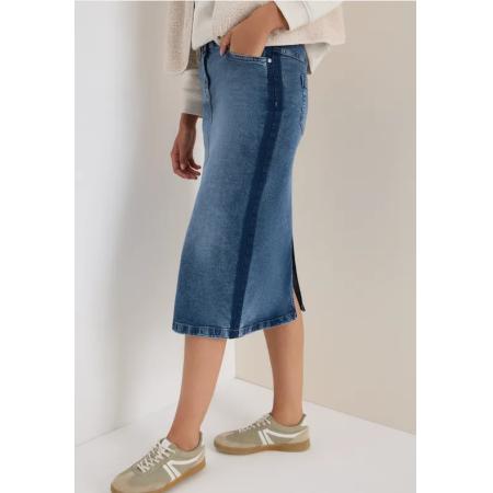 CECIL Denim rok met galonstrepen