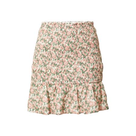 NA-KD Rok groen / perzik / wit