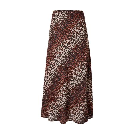 Pieces PIECES Rok PCNYA donkerbeige / bruin / kastanjebruin / zwart