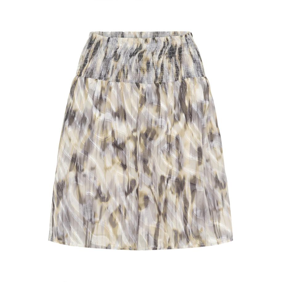 Kaffe Kaffe Rok Avicki beige / donkerbeige / grijs -