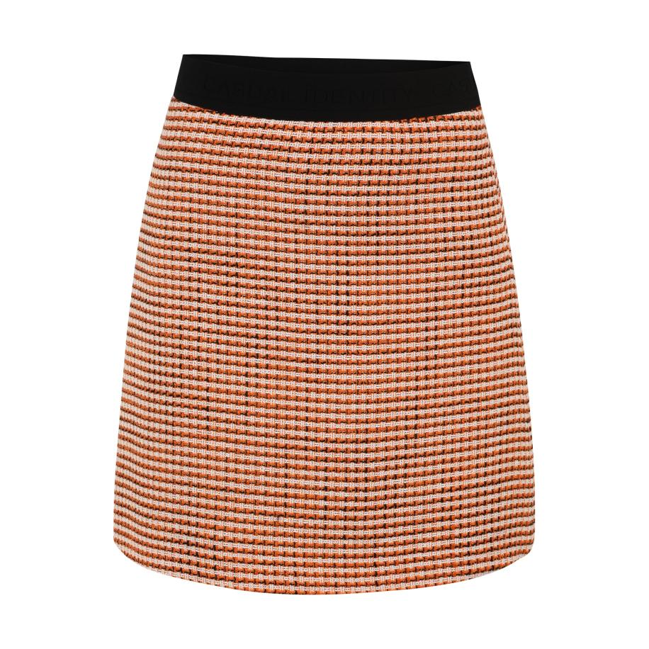 comma casual identity comma casual identity Rok oranje / zwart / wit -