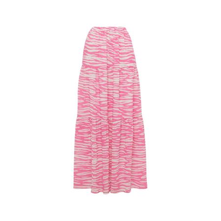 Tussah Rok MILLY pink / wit