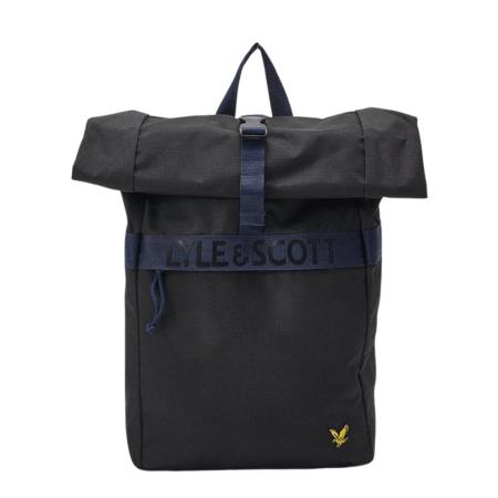 Lyle & Scott Recycled Rolltop Backpack black