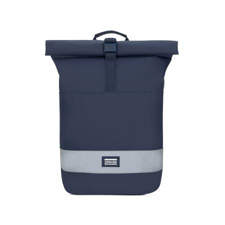 OAK25 OAK25 Rugzak Everyday Rolltop donkerblauw / zilvergrijs / wit