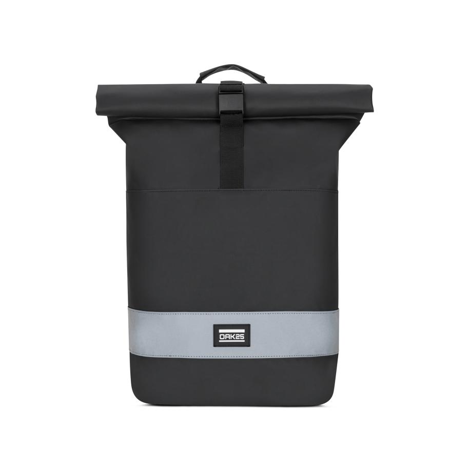 OAK25 OAK25 Rugzak Everyday Rolltop zilvergrijs / zwart / wit -
